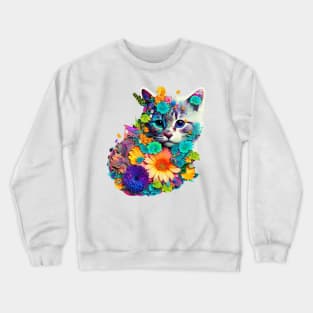 Use KITTEN FROM FLOWERS To Make Someone Fall In Love With You Crewneck Sweatshirt